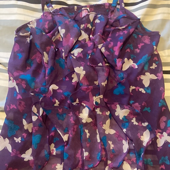 no boundaries butterfly babydoll tank - Picture 2 of 4